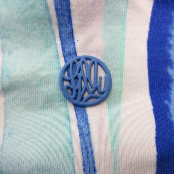 Lilly Pulitzer Luxletic Weekender Leggings S Blue Multishore Perfection Crop 202 - Picture 5 of 12